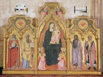 Maagd en Kind met SS. Antonius van Padua, Petrus, Catharina en Johannes de Doper